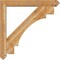 Ekena Millwork Merced Arts and Crafts Rough Sawn Bracket w/ Offset Brace, Western Red Cedar, 6"W x 40"D x 40"H BKT0604X40X40MRC03RWR - alternate 3